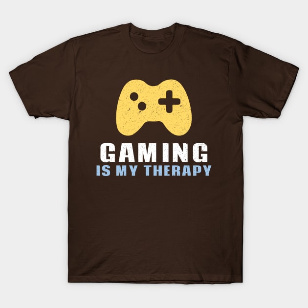 Gaming is My Therapy T-Shirt by cacostadesign